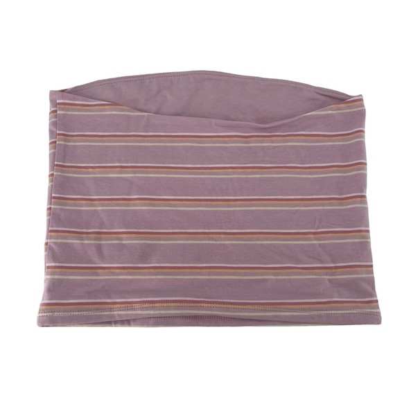 Wild Fable Pink Yellow Striped Tube Top Size Medium Women’s - Picture 3 of 4